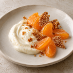 Ginger Yogurt Crémeux, Tangerine and Sesame Crackle - Fresh Start 30: A Journey To Better Health Ginger Yogurt, Tangerine and Sesame Crackle